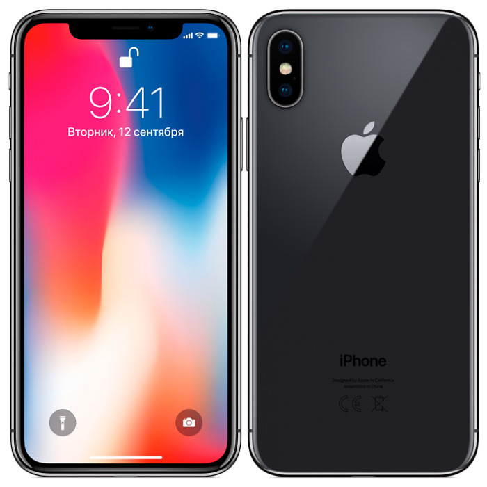 Apple iPhone X 64Gb Space Gray без face id - купить в интернет