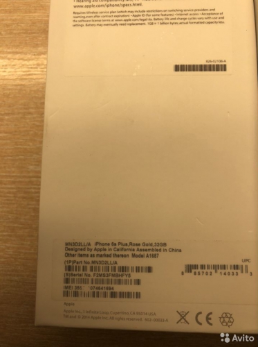 Apple iPhone 6s Plus 32Gb Rose Gold без touch id