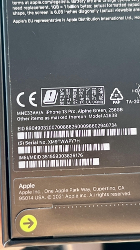 Apple iPhone 13 Pro 256Gb Green AA/A