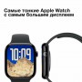 Часы Apple Watch Series 10, 42 мм, корпус из алюминия цвета «чёрный оникс», спортивный ремешок чёрного цвета, размер S/M (MWWE3)
